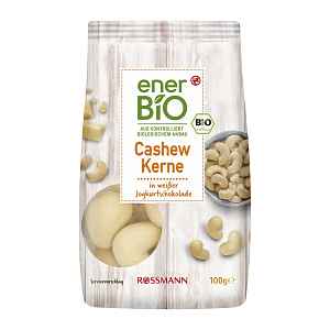enerBiO Kešu v bílé čokoládě a jogurtu 100 g