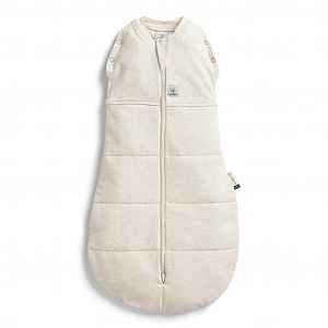 ergopouch Zavinovačka a pytel na spaní 2v1 Cocoon Oatmeal Marle 3-6 m, 6-8 kg, 2,5 tog