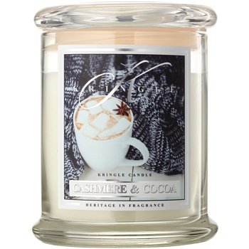 Kringle Candle Cashmere & Cocoa vonná svíčka 411 g