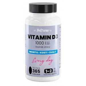 MedPharma Vitamin D3 1000 I.U. tob.365