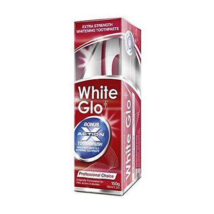 White Glo zubní pasta profesionál 150g + kartáček a mezizubní kartáček ZDARMA