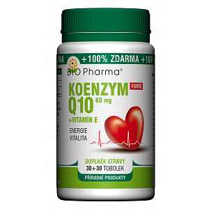 Koenzym Q10 Forte 60mg+Vitamin E tob.30