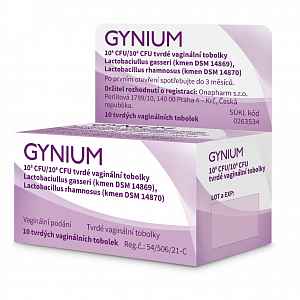 GYNIUM 10^8 CFU/10^8 CFU tvrdé vaginální tobolky 10 tobolek