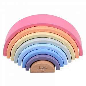 Jouéco dřevěná duha Rainbow 8ks 12m+