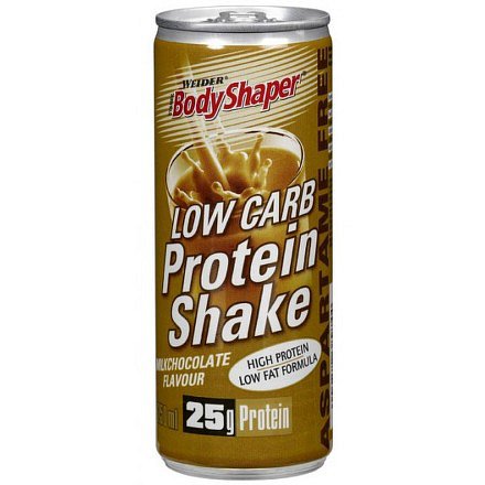 Weider, Low Carb Protein Shake, 250 ml,, Čokoláda