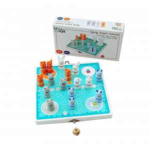 Adam Toys Dřevěná hra Člověče, nezlob se! - Lesní zvířátka