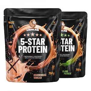 Lionlab 5-Star Protein AKCE 1+1 vanilka&pistácie