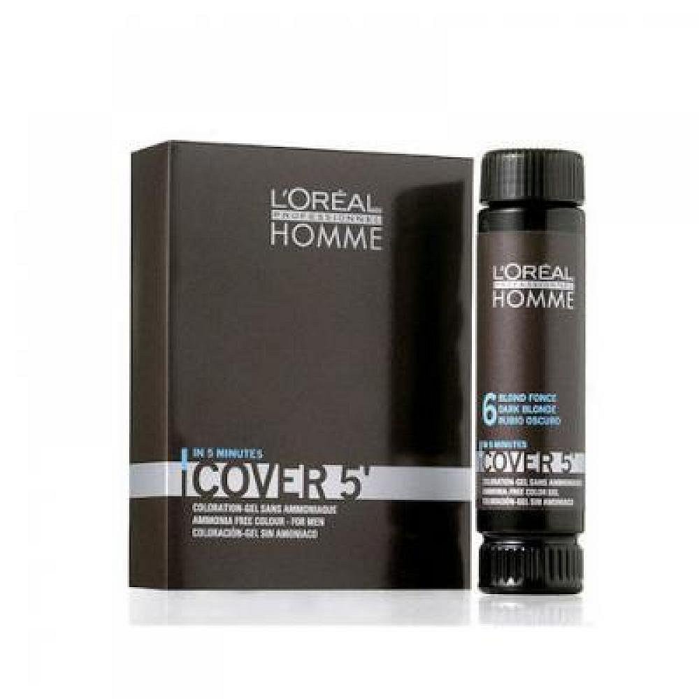 L´Oreal Paris Homme Cover 5 Hair Color 3x50ml Barva na vlasy - světle hnědá