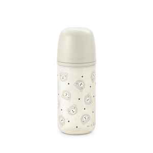 Suavinex Láhev skleněná fyziologická 240 ml 1 ks krémová