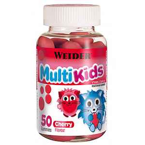 WEIDER Multi Kids, 50 bonbónů, třešeň