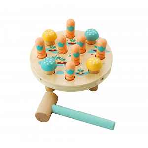 Adam Toys Dřevěná zatloukačka - mrkvové pole
