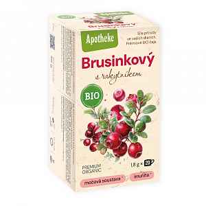 Apotheke BIO Brusinkový s rakytníkem porcovaný čaj 20x1,8 g