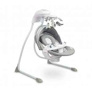 Caretero Elektronická houpačka s kolotočem RAFFI - grafit