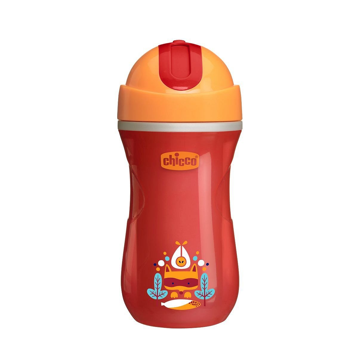 Chicco Hrneček Sport termo s brčkem, červený 14m+ 266 ml