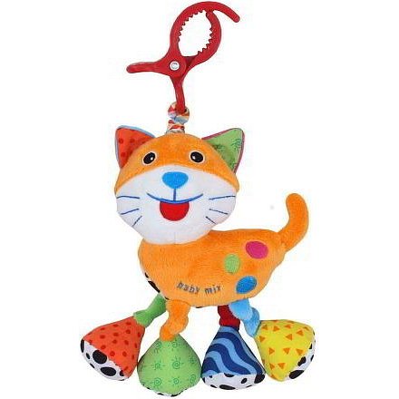 Dětská plyšová hračka s vibrací Baby Mix Kočka