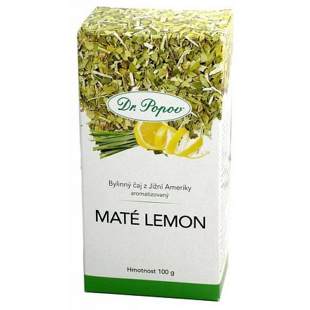 Maté zelené Lemon 100g ochucený byl.Dr.Popov