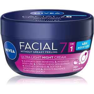 NIVEA Facial Night lehký noční krém 7 v 1 100 ml