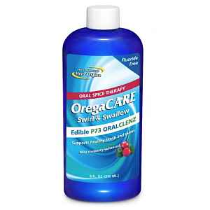 North American Herb @ Spice OregaCare, bylinná ústní voda s brusinkami, mátou a oreganem