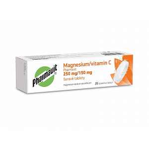 Pharmavit Magnesium/vitamin C 250 mg/150 mg 20 šumivých tablet
