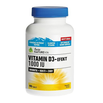 Swiss Vitamín D3-Efekt 1000I.U. tbl.90