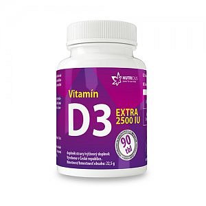 Vitamín D3 EXTRA 2500IU tbl 90 Nutricius