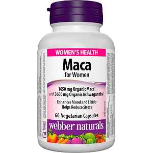 Webber Naturals Maca for Women 60 cps