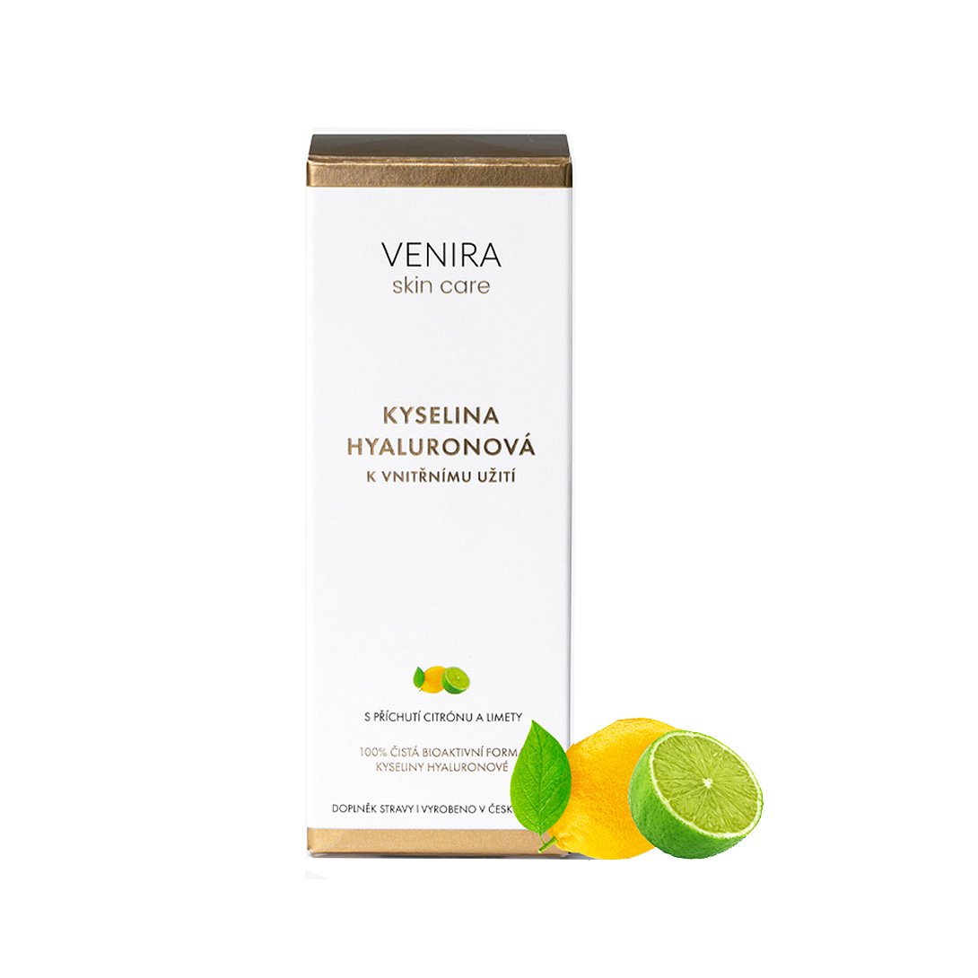 Venira Kyselina hyaluronová k vnitřnímu užití citrón-limeta 50 ml