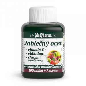 Medpharma Jablečný ocet + vitamin C + vláknina + chrom 107 tablet