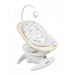 Caretero Elektrické houpátko Noco 2v1 - béžové