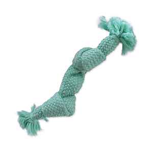 Dog Fantasy Hračka uzel pískací modrý 2 knoty 22 cm