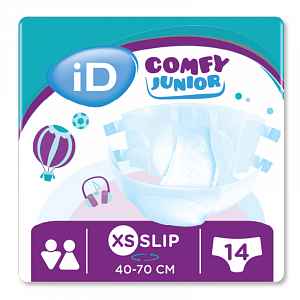 Id Comfy Junior Xs Slip dětské, kalhotky absorpční zalepovací, 1 550 ml, b