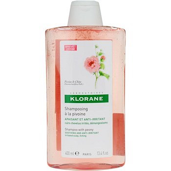 Klorane Peony šampon zklidňující citlivou pokožku hlavy  400 ml