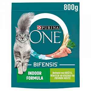 Purina ONE 800g Indoor s krůtím a celozrnnými obilovinami