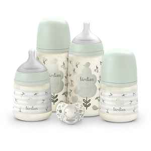 Suavinex Birdies Set sada pro miminka 0m+ Green
