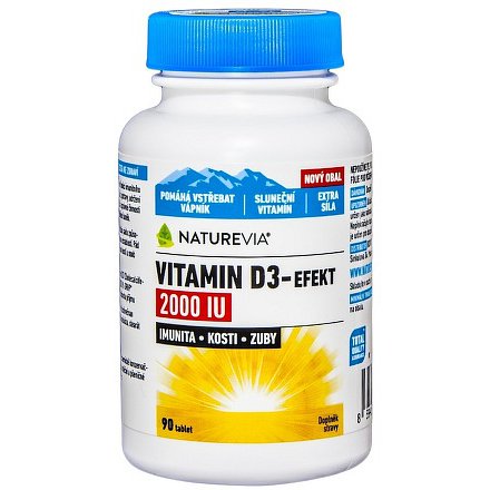 Swiss NatureVia Vitamin D3-Efekt 2000IU tbl.90