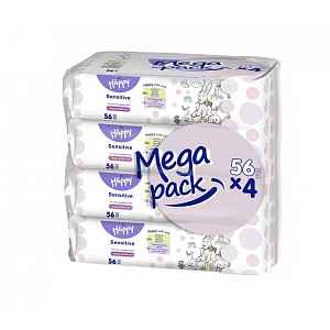 Bella Čistící ubrousky s aloe vera mega pack 4x56 ks