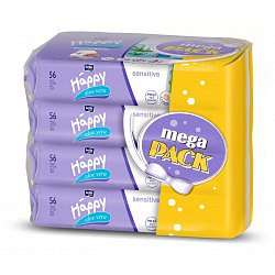 Bella Čistící ubrousky s aloe vera mega pack 4x56 ks