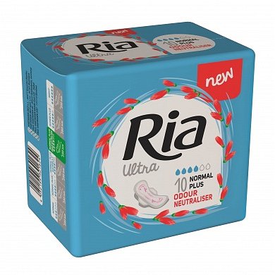 Ria Ultra Normal Plus Odour Neutraliser ultratenké hygienické vložky 10 ks