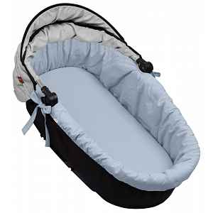 Baby Nellys Bavlněná vložka do kočárků/koše s pěnovou matrací, , jeans