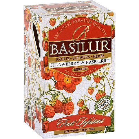 BASILUR Fruit Strawberry & Raspberry přebal 20x1,8g