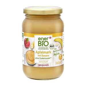 enerBiO Jablečné pyré s banány 360 g