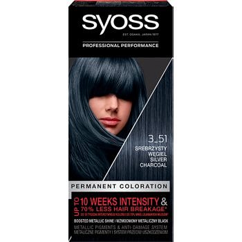Syoss Permanent Coloration permanentní barva na vlasy odstín 3-51 Silver Charcoal