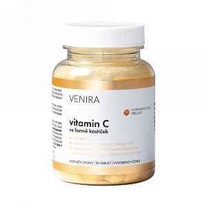 Venira Vitamin C ve formě kostiček pomeranč 90 tablet