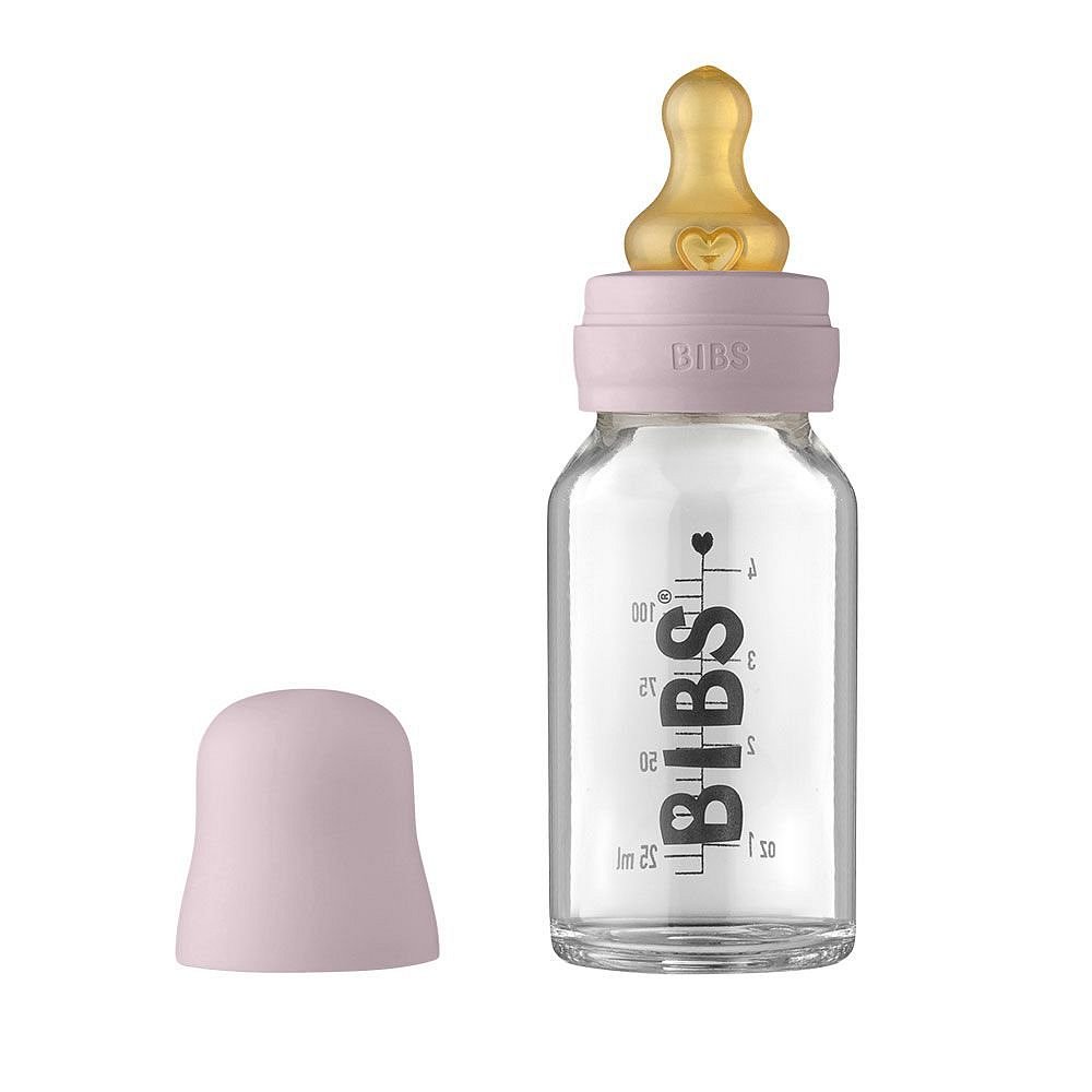 Bibs Baby Bottle skleněná láhev Dusky Lilac 110ml