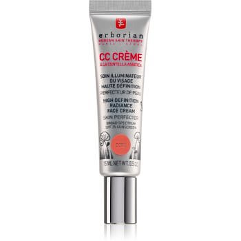 Erborian CC Crème Centella Asiatica rozjasňující krém pro jednotný tón pleti SPF 25 malé balení odstín Doré 15 ml