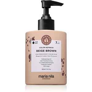 Maria Nila Colour Refresh jemná vyživující maska bez permanentních barevných pigmentů odstín Beige Brown 7.23 300 ml