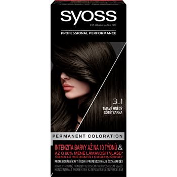 Syoss Permanent Coloration permanentní barva na vlasy odstín 3-1 Dark Brown