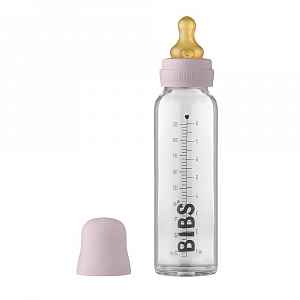 Bibs Baby Bottle skleněná láhev Dusky Lilac 225ml