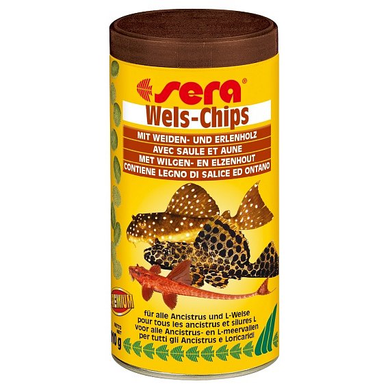 Sera speciální krmivo pro krunýřovité sumečky Wels-Chips 250ml
