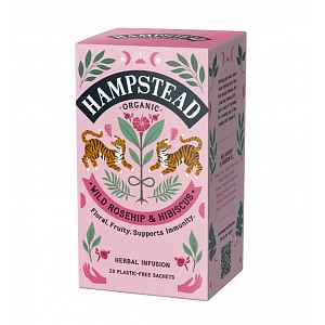 Hampstead Tea BIO Šípkový čaj s ibiškem 20x1,5 g